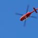 Stockholm, Sweden - July 7, 2016: One helicopter air ambulance Eurocopter EC135 (SE-JFN) operated by Scandinavian Medicopter  in the air near the Sodersjukhuset hospital